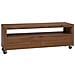 Mobile TV 110 x 30 x 40 cm Naturale Legno di teak solido - Foto miniatura 1
