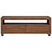 Mobile TV 110 x 30 x 40 cm Naturale Legno di teak solido - Foto miniatura 3