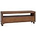 Mobile TV 110 x 30 x 40 cm Naturale Legno di teak solido - Foto miniatura 5