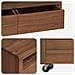 Mobile TV 110 x 30 x 40 cm Naturale Legno di teak solido - Foto miniatura 7