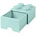 Contenitore Brick 4 Colore Azzurro Acqua - Foto miniatura 1