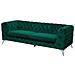 Divano A 3 Posti In Tessuto Verde Sotra - Foto miniatura 9