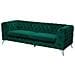 Divano A 3 Posti In Tessuto Verde Sotra - Foto miniatura 20