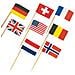 Amscan - 30 Mini Bandierine Nazioni - Foto miniatura 1