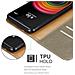 Custodia Compatibile Con Lg X Power In Marrone Cappuccino - Coperchio Protettiva Con Chiusura Magnetica, Funzione Stand E Tasca Per Le Carte - Foto miniatura 6