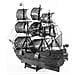Fascinations Metal Earth Black Pearl Black Versione Nera Puzzle In Metallo 3d - Foto miniatura 3