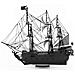 Fascinations Metal Earth Black Pearl Black Versione Nera Puzzle In Metallo 3d - Foto miniatura 4