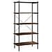 Scaffale con 5 Mensole Nero e Naturale 80x40x163 cm - Foto miniatura 2