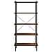 Scaffale con 5 Mensole Nero e Naturale 80x40x163 cm - Foto miniatura 3