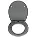 Samos - Sedile Wc, Easy Close, Grigio, - Foto miniatura 2