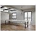 Tavolo Tecno Premium Allungabile Bianco Frassino 90x180 Allungato 440 Telaio Antracite - Foto miniatura 5