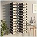 Portavini Da Parete Per 36 Bottiglie 2 Pz Bianchi In Ferro - Foto miniatura 1