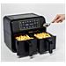 AIRY FRYER DUAL Friggitrice ad Aria Calda 00C462300AR0 Capacità 3.4 Kg 1700 Watt Colore Nero - Foto miniatura 3