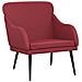 Poltrona Rosso Vino 63x76x80 Cm Similpelle - Foto miniatura 2
