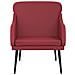 Poltrona Rosso Vino 63x76x80 Cm Similpelle - Foto miniatura 3