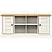 Panca Porta Scarpe Bianca VIGO 106x35x45 cm Legno Massello Pino - Foto miniatura 5