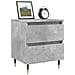 Comodini 2pz Grigio Cemento 40x35x50 Cm In Legno Multistrato - Foto miniatura 3
