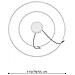 Sollux Lighting Lampadario Rio 2 55/78 Golden Led 3000k Th. 214 - Moderno Lampadario D'oro 150x78x78 Cm - Foto miniatura 7