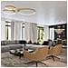 Sollux Lighting Lampadario Rio 2 55/78 Golden Led 3000k Th. 214 - Moderno Lampadario D'oro 150x78x78 Cm - Foto miniatura 1