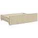 Divano Letto Estraibile Con Cassetti Crema 90x200 Cm In Tessuto - Foto miniatura 8
