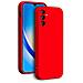 Cover Silicone Per Samsung A34 5g Con Cordino Da Polso Abbinato, Rosso - Foto miniatura 1