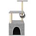 Albero Per Gatti Con Tiragraffi In Sisal Grigio Chiaro 109,5 Cm - Foto miniatura 2