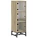 Credenza Con Ante In Vetro Rovere Sonoma 35x37x120 Cm - Foto miniatura 2