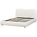 Letto Matrimoniale Contenitore Bouclé Bianco 160 X 200 Cm Blagnac - Foto miniatura 6