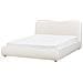 Letto Matrimoniale Contenitore Bouclé Bianco 160 X 200 Cm Blagnac - Foto miniatura 8