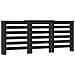 Copertura Termosifone Nera 205x21,5x83,5 Cm Legno Multistrato - Foto miniatura 2