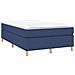 Giroletto a Molle con Materasso Blu 120x190 cm in Tessuto - Foto miniatura 1