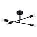 Lampadario Norah 4 Nero Sl. 1451 - Moderno Lampadari Nero 27x60x43 Cm - Foto miniatura 1