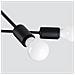 Lampadario Norah 4 Nero Sl. 1451 - Moderno Lampadari Nero 27x60x43 Cm - Foto miniatura 7