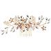 Pettine Per Capelli Con Strass - Color Oro Gold - Foto miniatura 1