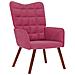 Sedia Relax Rosso Vino In Velluto - Foto miniatura 2