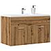 Mobile Lavabo Bagno Artigianale 80x38,5x46 Cm Legno Multistrato - Foto miniatura 1