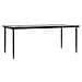 Tavolo Pranzo Giardino Nero200x100x74 Acciaio E Vetro Temperato - Foto miniatura 2