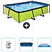 Piscina Fuori Terra - Rettangolo - 300x200x65 Cm - Groen - Include Accessori Coordinati Cb76 - Foto miniatura 1