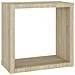 Mensole A Cubo 2 Pz Rovere Sonoma 30x15x30 Cm - Foto miniatura 6