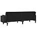 Divano Letto a 2 Posti con 2 Cuscini Nero in Velluto - Foto miniatura 8