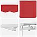 Tenda retrattile manuale  con LED Rossa 350x250 cm, Tessuto di ricambio per tenda  per telaio 3.5x2.5 m Rossa - Foto miniatura 8