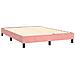 Letto a Molle con Materasso e LED Rosa 140x190 cm in Velluto - Foto miniatura 5