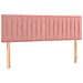 Letto a Molle con Materasso e LED Rosa 140x190 cm in Velluto - Foto miniatura 7