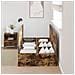 Struttura letto con contenitore in rovere affumicato 75x190 cm - Foto miniatura 4