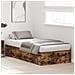 Struttura letto con contenitore in rovere affumicato 75x190 cm - Foto miniatura 5