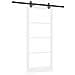 "Set porta scorrevole  con hardware ""ORKDAL"" Bianco Legno Massello & Vetro, Porta interna  con vetro ""ORKDAL"" Bianco 93x211x4 cm" - Foto miniatura 1