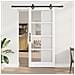 "Set porta scorrevole  con hardware ""ORKDAL"" Bianco Legno Massello & Vetro, Porta interna  con vetro ""ORKDAL"" Bianco 93x211x4 cm" - Foto miniatura 2
