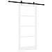 "Set porta scorrevole  con hardware ""ORKDAL"" Bianco Legno Massello & Vetro, Porta interna  con vetro ""ORKDAL"" Bianco 93x211x4 cm" - Foto miniatura 6