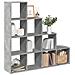 Libreria 4 Ripiani Grigio Cemento 131,5x29x131,5 cm Truciolato - Foto miniatura 2