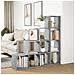 Libreria 4 Ripiani Grigio Cemento 131,5x29x131,5 cm Truciolato - Foto miniatura 4